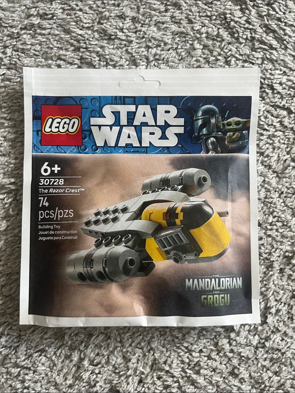 Lego Star Wars The Razor Crest Mini Ship - Yellow & Gray